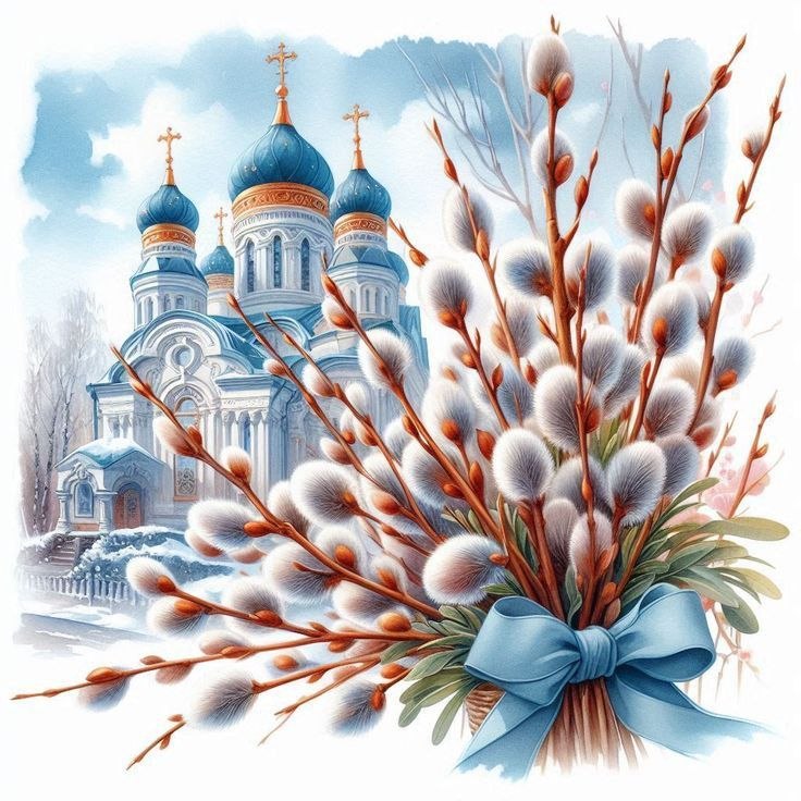 С Вербным воскресеньем.